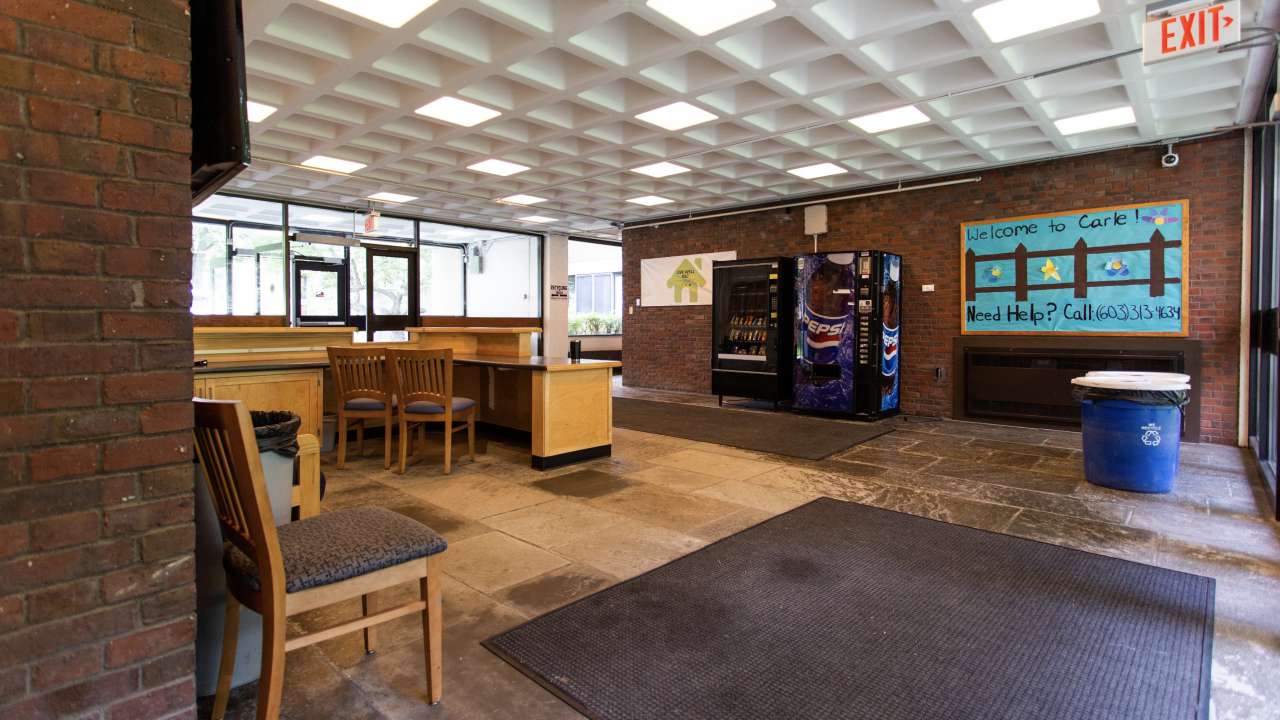 Carle Hall, lobby