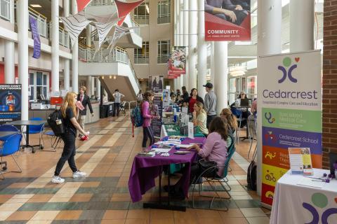 Health and Human Services Fair in Student Center